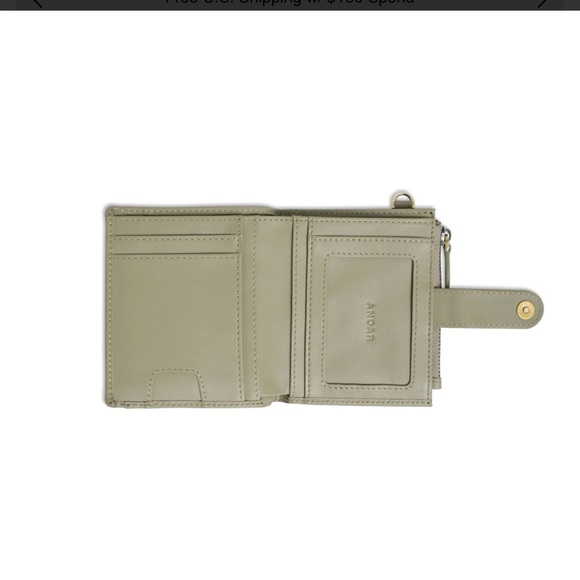 Andar the Lo Olive Green Wallet with Strap - Picture 3 of 5